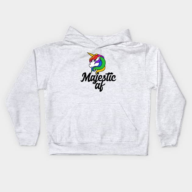 Majestic AF Kids Hoodie by bubbsnugg